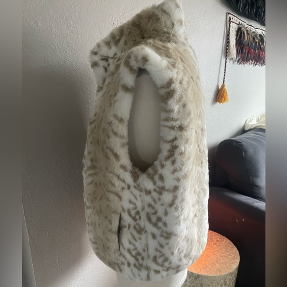 Giacca Leopard Fox Fur Vest - Picture 4 of 8